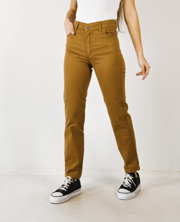 Pantalon de Gabardina Mujer Tabaco por mayor