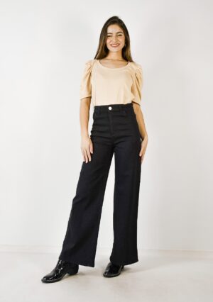 pantalon wide leg mujer negro por mayor