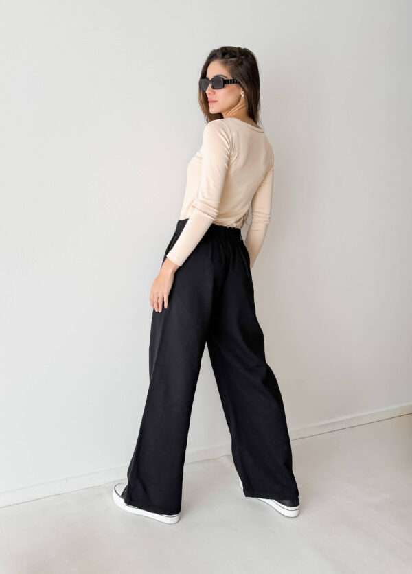 WIDE LEG NEGRO CON ELASTICO ATRAS - Imagen 4