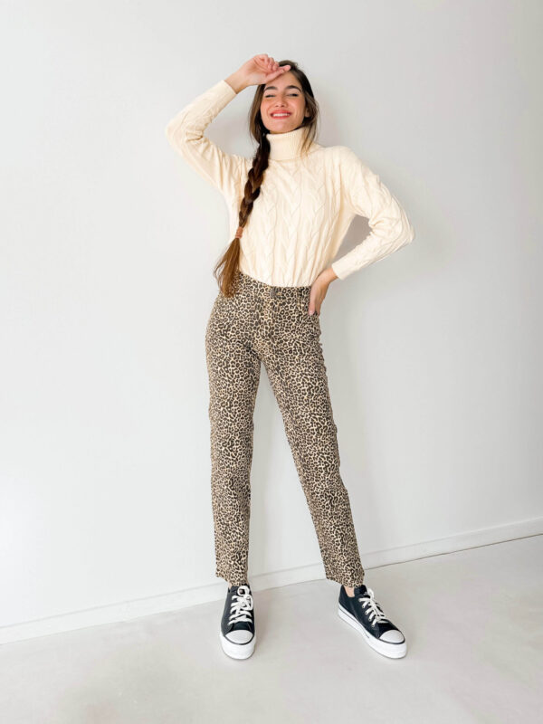pantalón animal print mujer