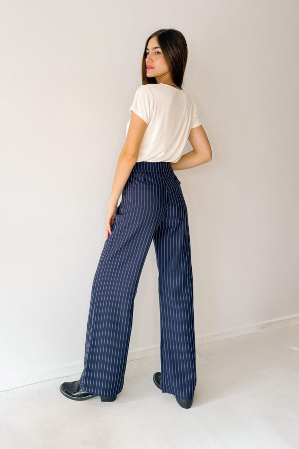 Pantalon Sastrero azul con rayas - Imagen 4
