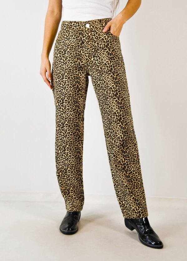 pantalones animal print mujer